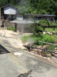 わいた温泉の地熱エネルギー