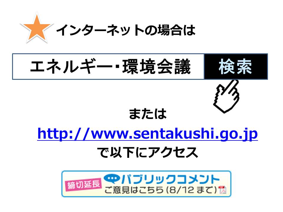 エネルギーと環境の選択肢のパブリックコメント